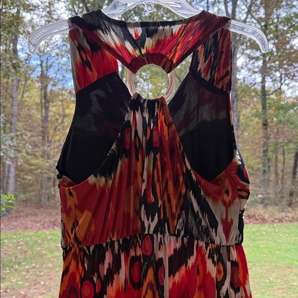 Cato Red, Orange and Black Backless Dress - Picture 5 of 5